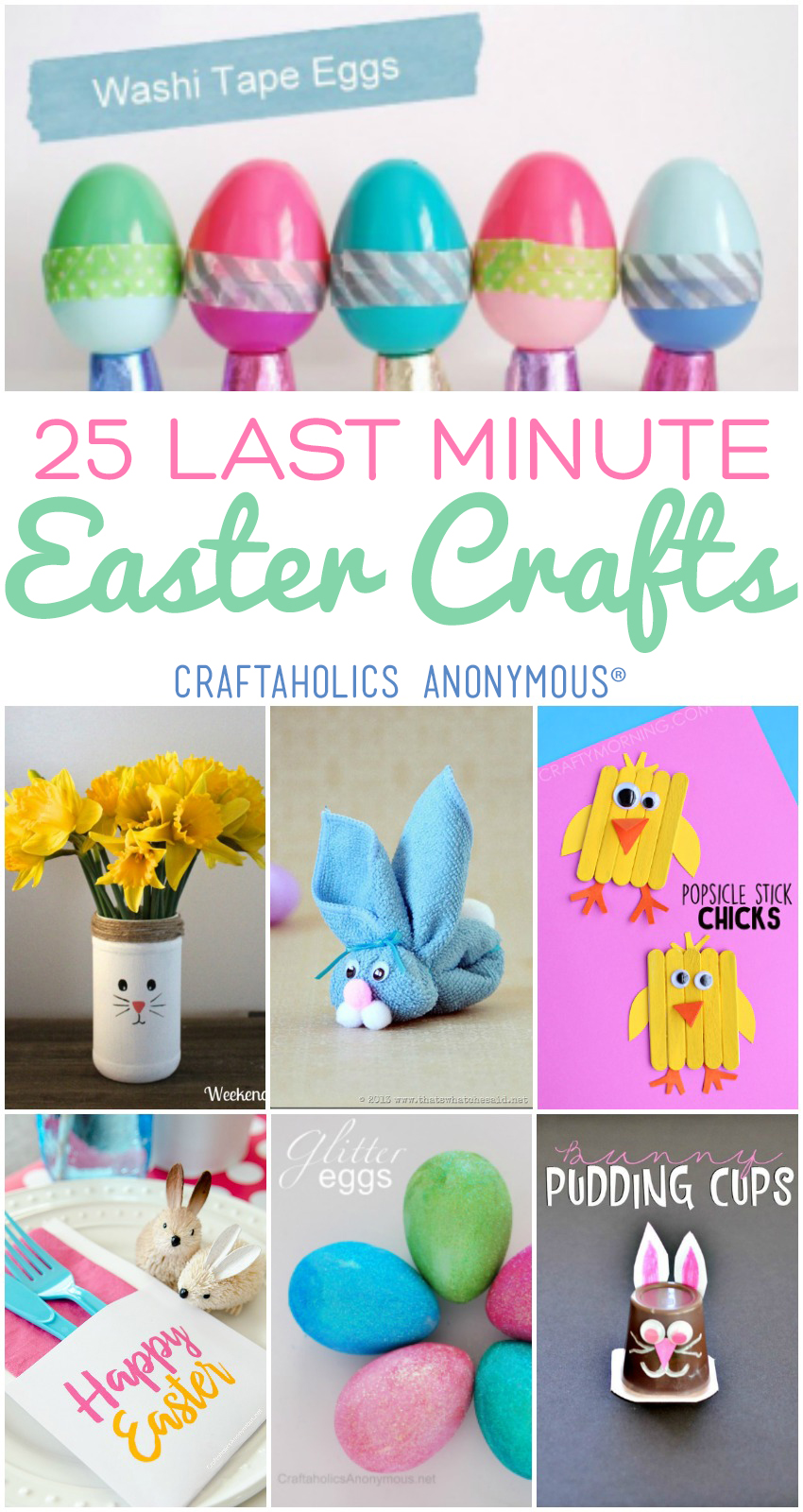 Craftaholics Anonymous® | Last Minute Easy Easter Crafts!