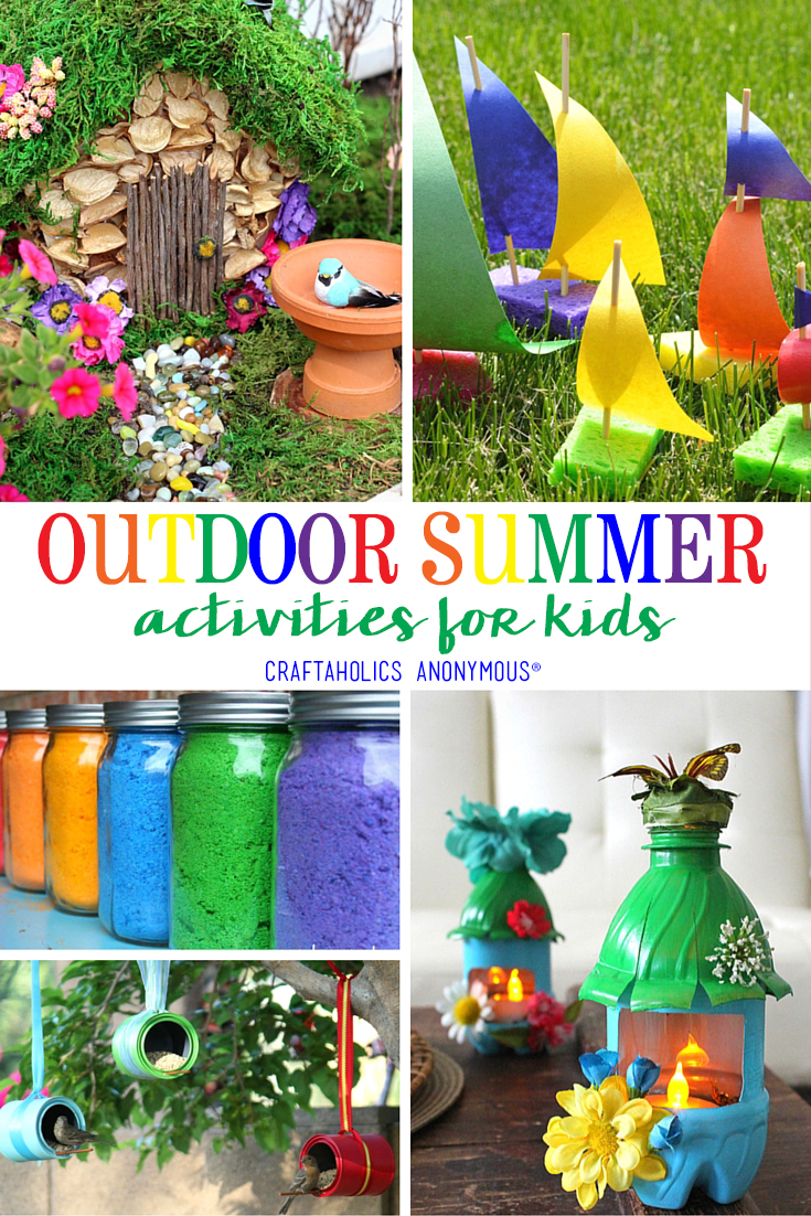 rechtdoor Vereniging Geniet Craftaholics Anonymous® | Summer Outdoor Crafts for Kids