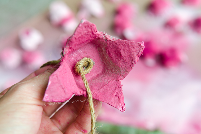 egg carton flower craft idea