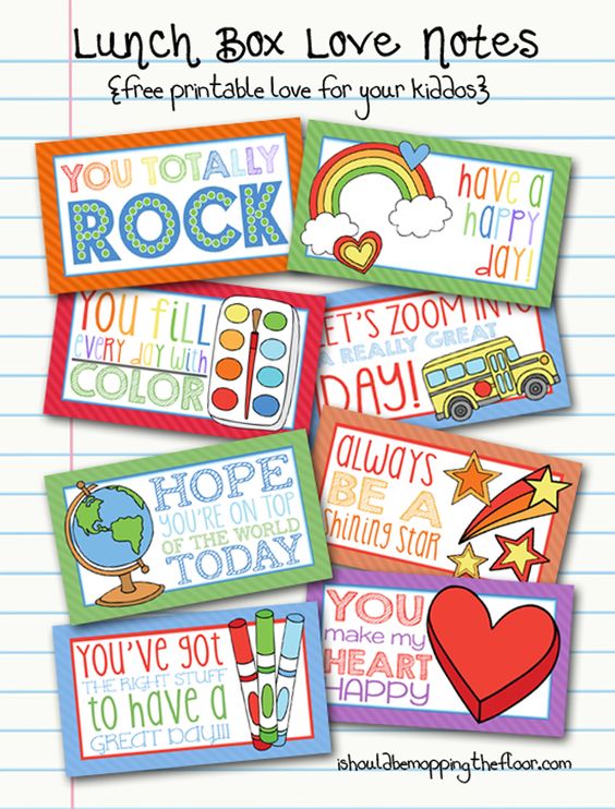 Craftaholics Anonymous® Lunch Box Notes for Back again in the direction of University picture about Free Printable Lunchbox Notes for Husband titled Craftaholics Anonymous® Lunch Box Notes for Back again in direction of University