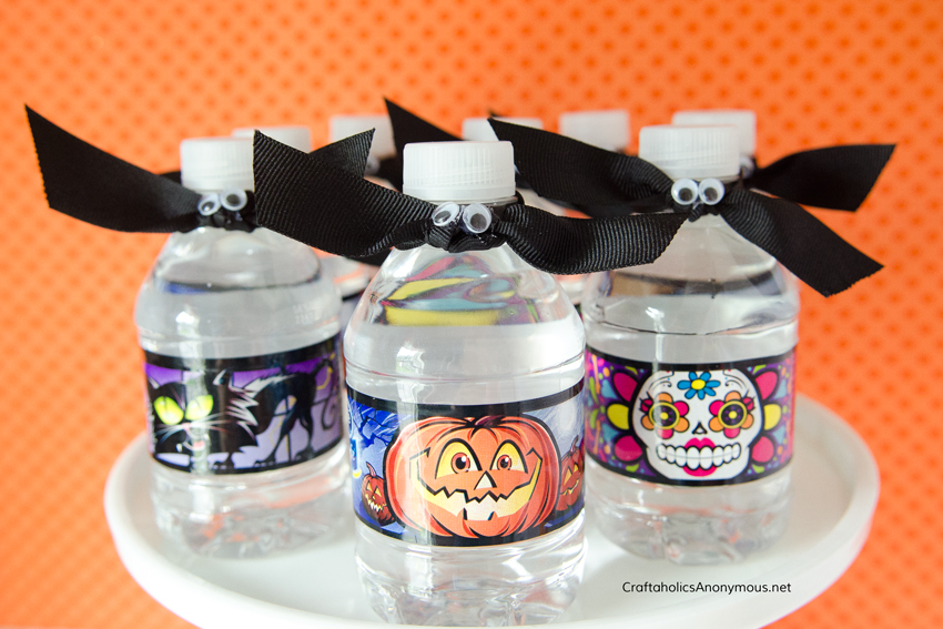 Craftaholics Anonymous®  Halloween Bat Water Bottle Topper