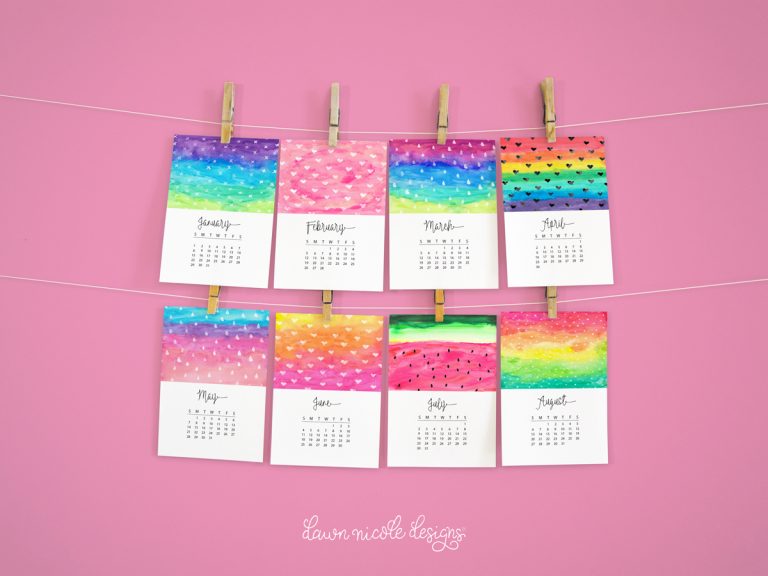 Dawn Nicole 2024 Monthly Calendar Printable Free - 2024 CALENDAR PRINTABLE