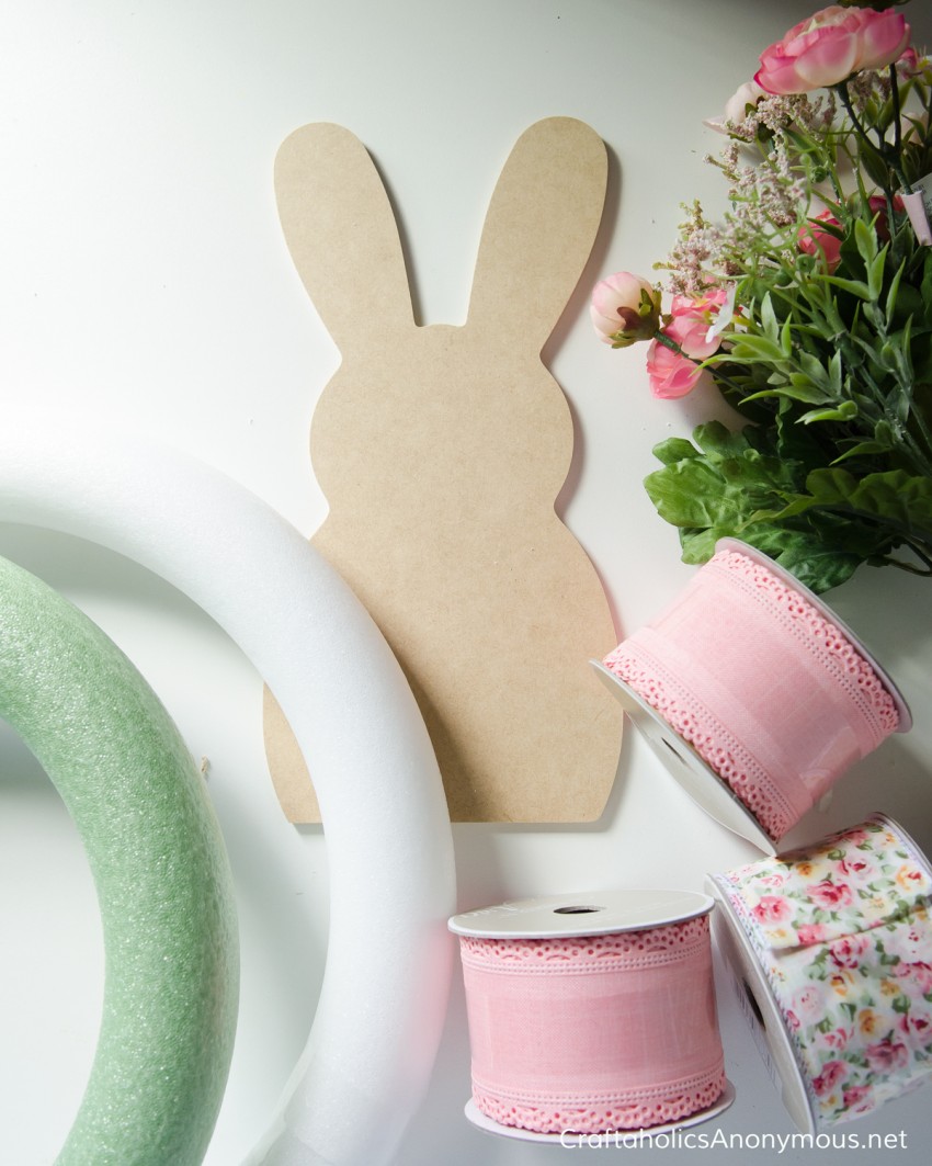 bunny tail Easter wreath Easter wreat Easter bunny Wreath Details about   Bunny Easter wreath