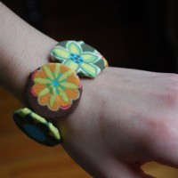 Tutorial Week: Easy Fabric Button Bracelet