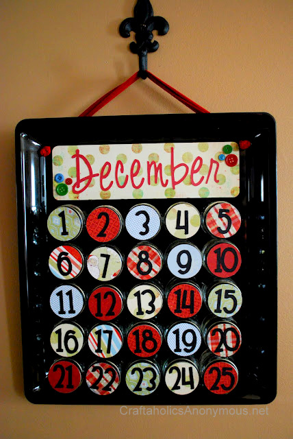 baby food jar advent calendar