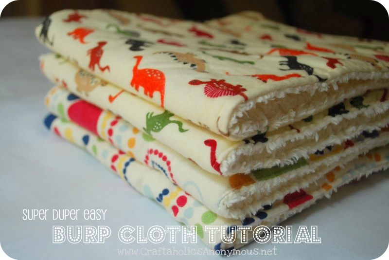 burp cloth tutorial