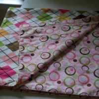 simple argyle receiving blanket