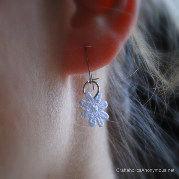 diy lace earrings