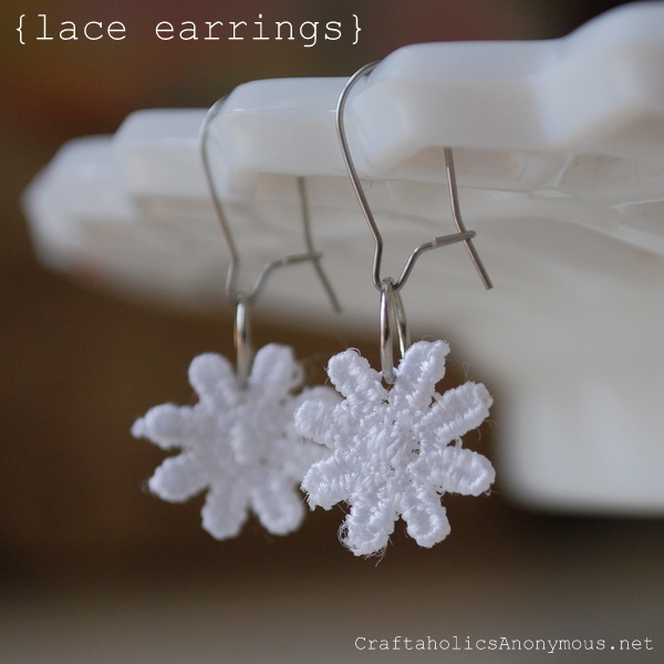 lace earrings