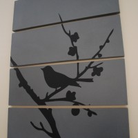 vinyl bird canvas {quick tutorial}