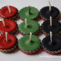 bottle cap candles