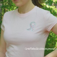 Rhinestone Breast Cancer shirt
