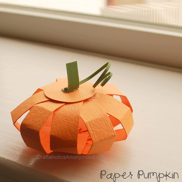 paper pumpkin