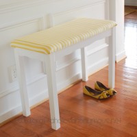 desk turned bench {a makeover}