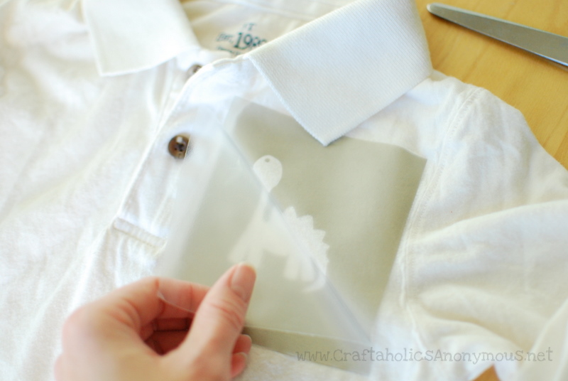 how to stencil a tee shirt