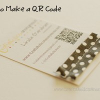 how to make a QR code for your business card!