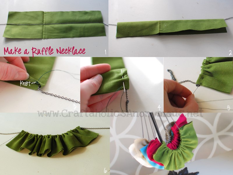how to make a ruffle necklace