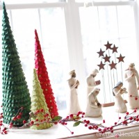 ruffled christmas trees
