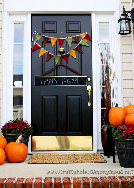decorated fall door