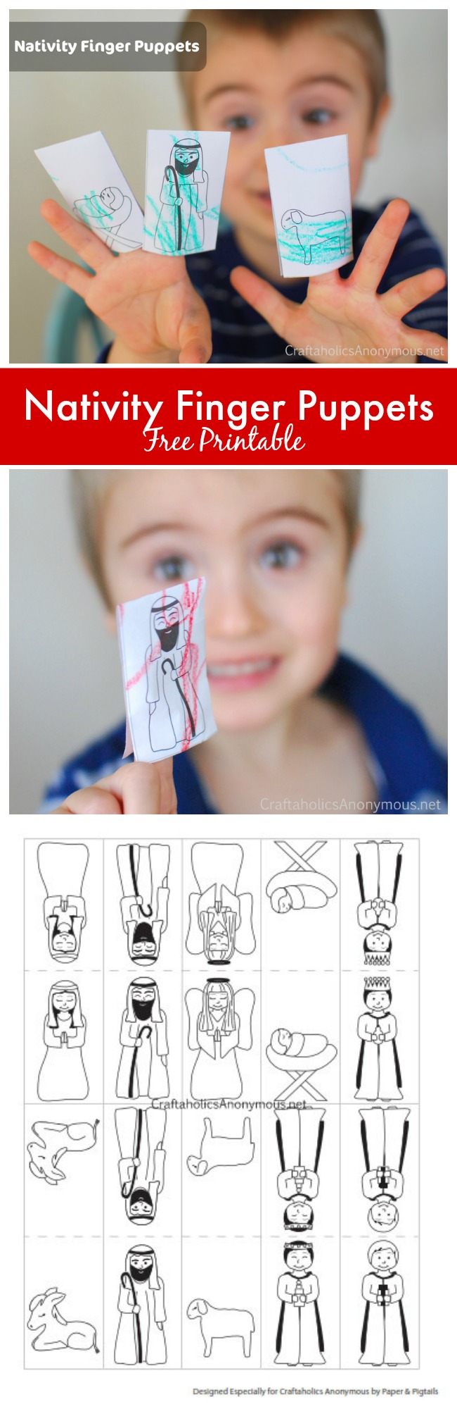 Nativity Finger Puppet printable