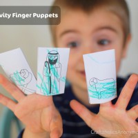 christmas finger puppets