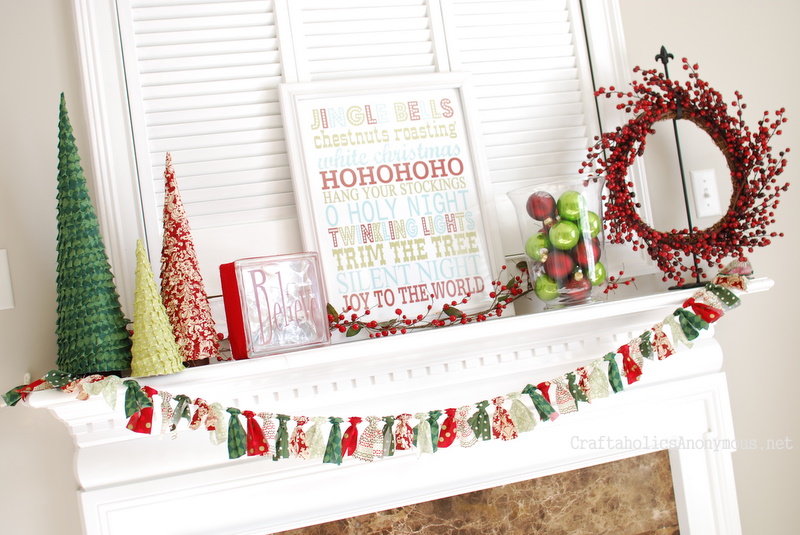 holiday mantel holiday mantel