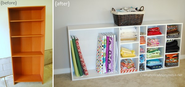 how to store and organize fabric