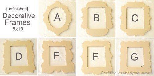 whimsical picture frames scallop frames