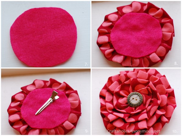 how to make a fabric flower