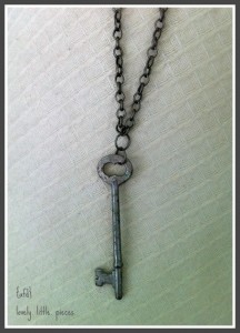 vintage key necklace