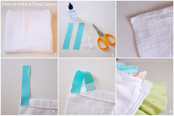 how to sew a towel leash