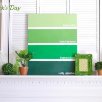 green holiday decor