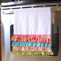 DIY ruffle hand towel