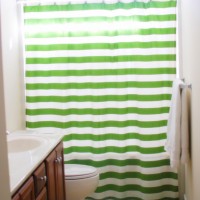 striped shower curtain