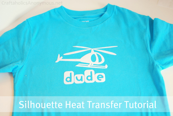 how to use silhouette heat transfer