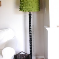 Ruffled Lamp Shade Makeover
