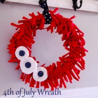 4th of July T-shirt Wreath TUTORIAL