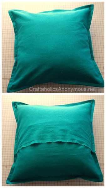 pillow cover with a border