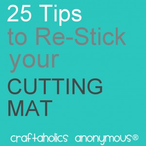 how to restick a cutting mat