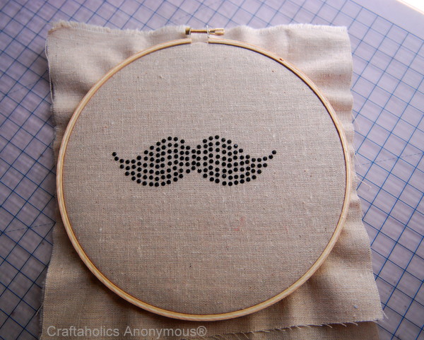 rhinestone mustache
