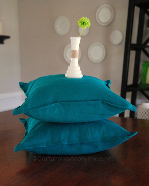 sew a pillow cover