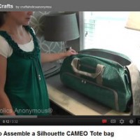 How to assemble the Silhouette CAMEO tote bag VIDEO