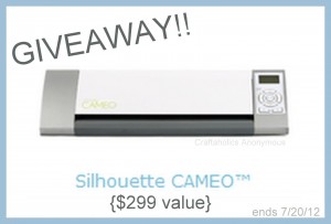 silhouette cameo giveaway