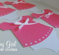 DIY baby shower invititations