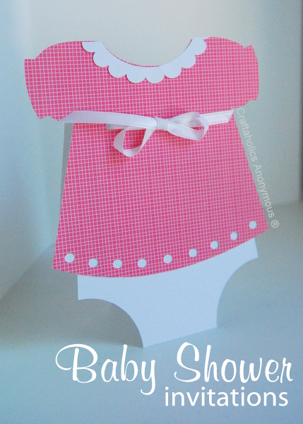 Homemade baby shop shower invitations