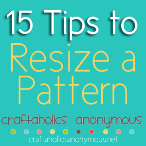 how to resize a sewing pattern