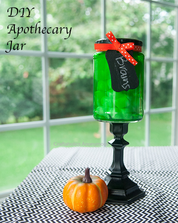 halloween apothecary jar