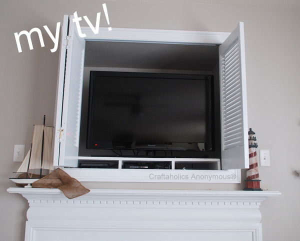 surprise! its my tv! tv hole