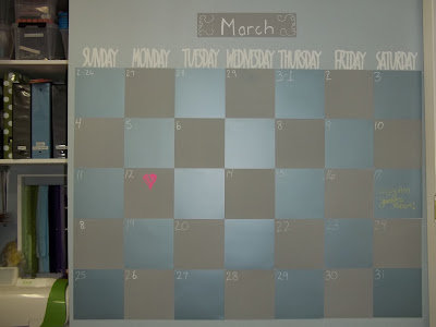 reusable chalkboard calendar