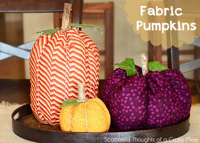 fabric pumpkins 